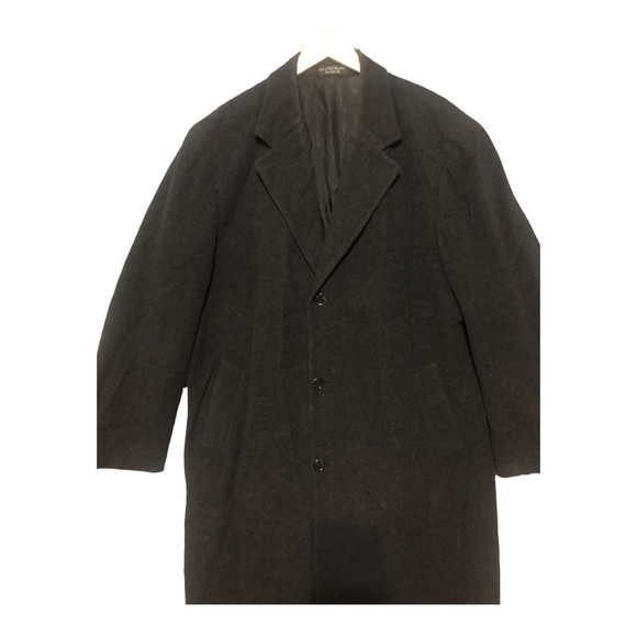 Cashmere VTG  Chaps Ralph Lauren Men’s Winter trench Coat full length  S… - Picture 1 of 12